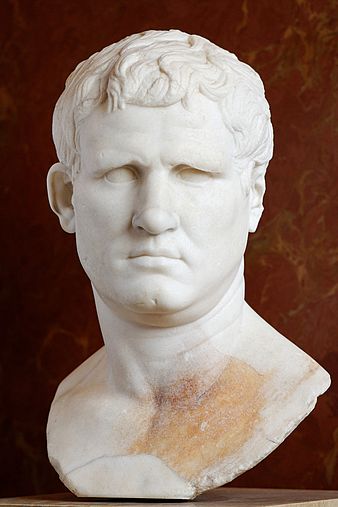 Bust of Marcus Vipsanius Agrippa from the Forum of Gabii, currently in the Louvre, Paris 