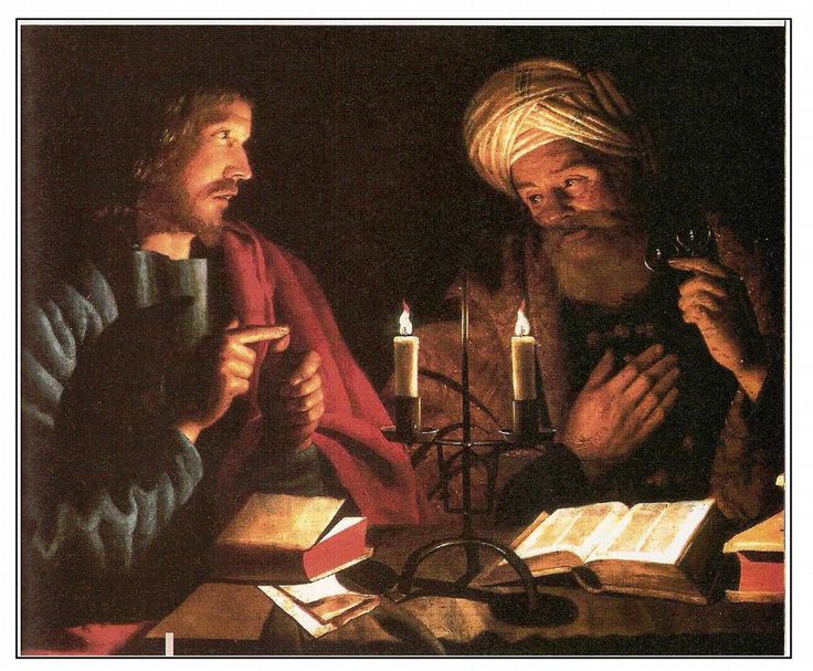 Jesus and Nicodemus Painting by Crijn Hendricksz, 1616–1645